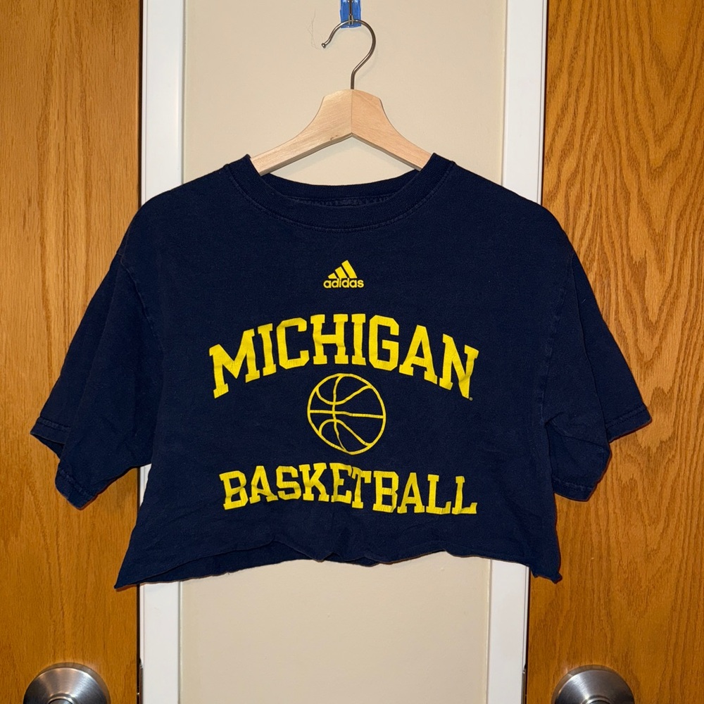 Adidas Michigan Basketball Crop Top